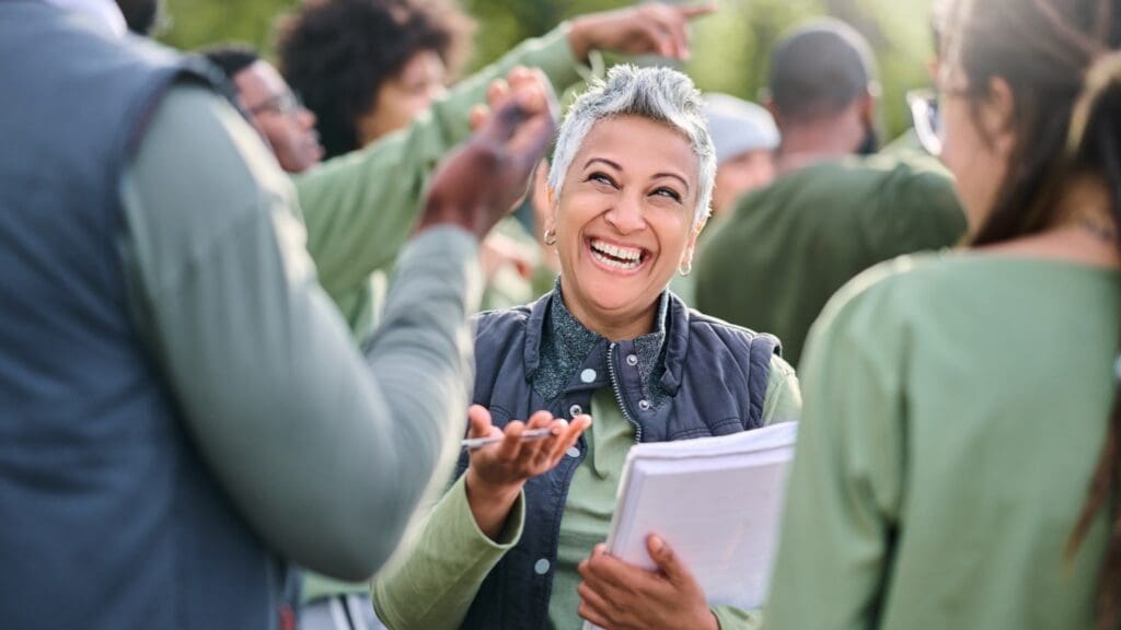 Business leaders and nonprofit partners collaborating to end family homelessness