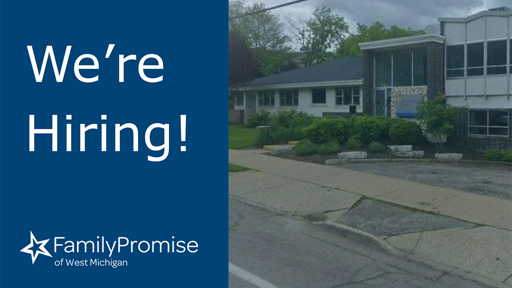 We're hiring image with office building